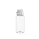 Trinkflasche School klar-transparent 0,4 l - transparent/weiß
